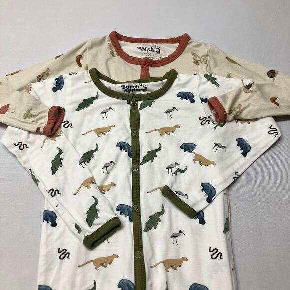 Burch Apparel Unisex Toddler Bamboo Snap Romper (2) Size 2T - Picture 1 of 8